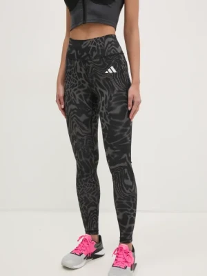 adidas Performance legginsy treningowe Optime kolor czarny wzorzyste JM9881