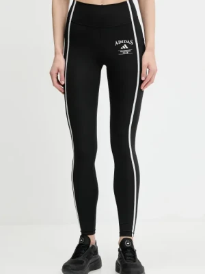 adidas Performance legginsy treningowe Optime kolor czarny z aplikacją JG6150