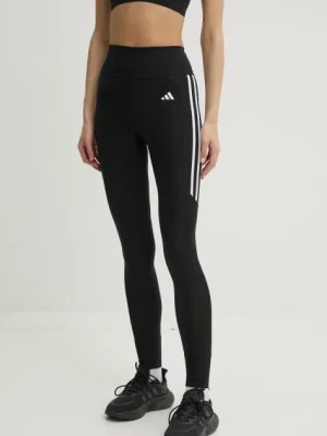 adidas Performance legginsy treningowe Optime kolor czarny z nadrukiem IW5463