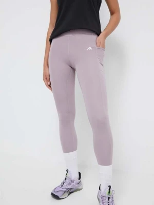 adidas Performance legginsy treningowe Optime kolor różowy gładkie IT9107