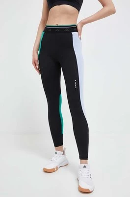 adidas Performance legginsy treningowe Techfit Colorblock kolor czarny wzorzyste