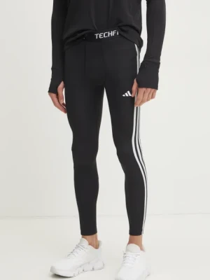 adidas Performance legginsy treningowe Techfit kolor czarny z nadrukiem IN5587