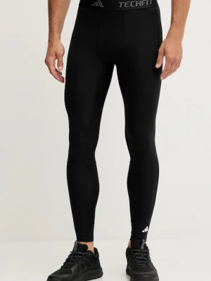adidas Performance legginsy treningowe Techfit męskie kolor czarny gładkie IN5590