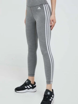 adidas Performance legginsy treningowe Train Essentials kolor szary melanżowe