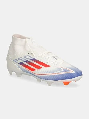 adidas Performance obuwie piłkarskie korki F50 League Mid kolor biały JH8234