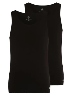 adidas Performance Podkoszulki pakowane po 2 szt. Mężczyźni Bawełna czarny jednolity,