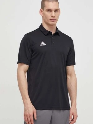 adidas Performance polo treningowe Entrada 22 kolor czarny gładki HB5328