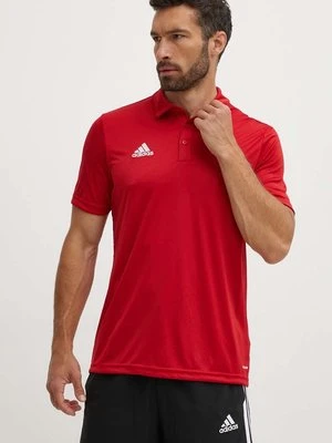 adidas Performance polo treningowe Entrada 22 kolor czerwony gładki H57489