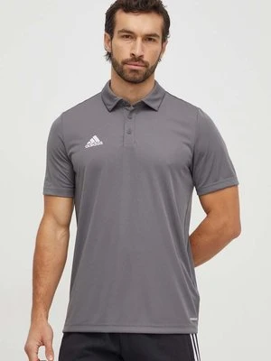 adidas Performance polo treningowe Entrada 22 kolor szary gładki H57486