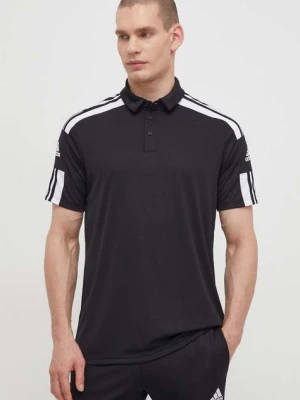 adidas Performance polo treningowe Squadra 21 kolor czarny z nadrukiem GK9556