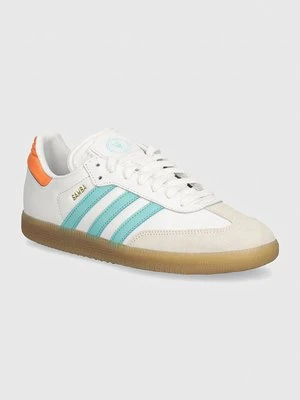 adidas Performance sneakersy skórzane Samba kolor biały IH8160