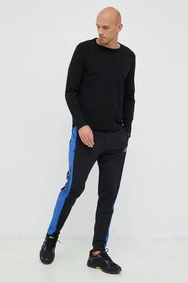 adidas Performance spodnie do biegania męskie kolor czarny wzorzyste