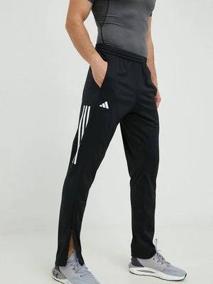 adidas Performance spodnie treningowe 3-Stripes męskie kolor czarny z nadrukiem HT7180