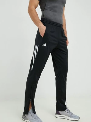 adidas Performance spodnie treningowe 3-Stripes męskie kolor czarny z nadrukiem HT7180