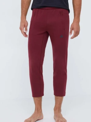 adidas Performance spodnie treningowe Base bordowy