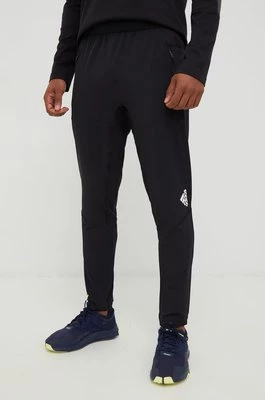 adidas Performance spodnie treningowe D4T męskie kolor czarny gładkie