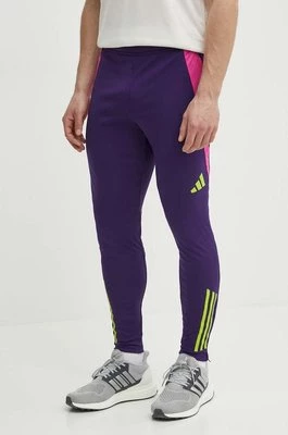 adidas Performance spodnie treningowe Generation Predator kolor fioletowy wzorzyste IT4821