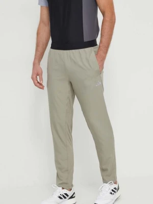 adidas Performance spodnie treningowe Gym+ kolor zielony gładkie IR5884