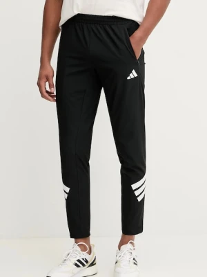 adidas Performance spodnie treningowe GYM+ męskie kolor czarny wzorzyste JC5230