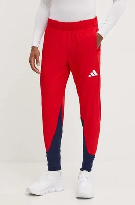 adidas Performance spodnie treningowe Polska kolor czerwony wzorzyste JF6673