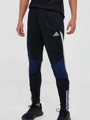 adidas Performance spodnie treningowe Tiro 23 Competition Winterized kolor czarny wzorzyste