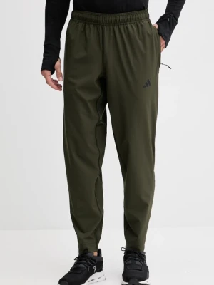 adidas Performance spodnie treningowe Tr-Es Woven męskie kolor zielony gładkie KA7859