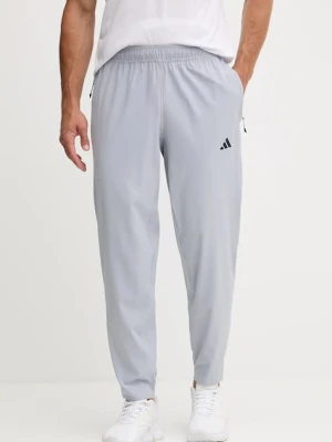 adidas Performance spodnie treningowe Train Essentials męskie kolor szary gładkie JW2506