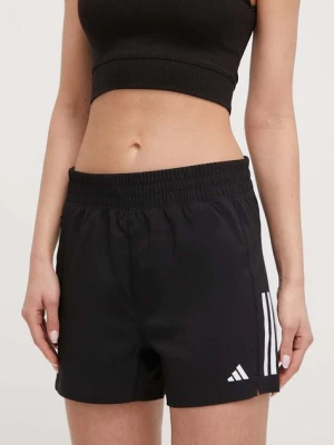 adidas Performance szorty do biegania Own the Run kolor czarny z nadrukiem high waist IX6371