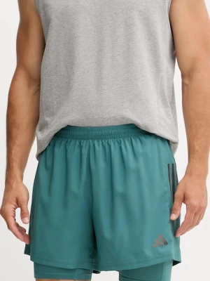 adidas Performance szorty do biegania Own The Run męskie kolor zielony JW9701