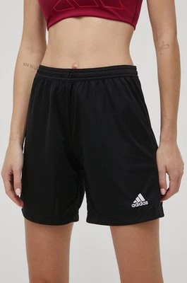 adidas Performance Szorty Entrada 22 damskie kolor czarny gładkie medium waist HH9999