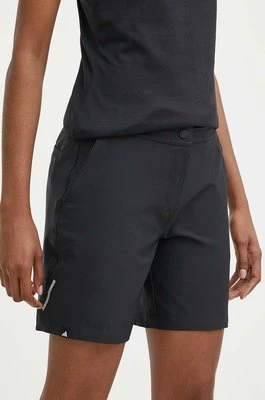 adidas Performance szorty rowerowe kolor czarny gładkie medium waist IN4558