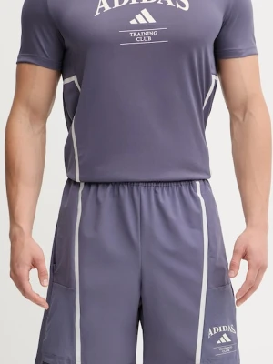 adidas Performance szorty treningowe D4T Heritage męskie kolor fioletowy KA5287
