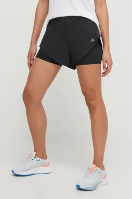 adidas Performance szorty treningowe Designed for Training kolor czarny gładkie high waist IM8178