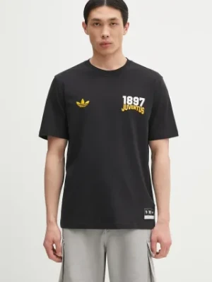 adidas Performance t-shirt bawełniany Juventus VRCT T-shirt męski kolor czarny z nadrukiem JL6114