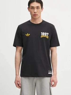 adidas Performance t-shirt bawełniany Juventus VRCT T-shirt męski kolor czarny z nadrukiem JL6114
