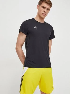 adidas Performance t-shirt do biegania Adizero kolor czarny gładki IN1156