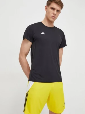 adidas Performance t-shirt do biegania Adizero kolor czarny gładki IN1156