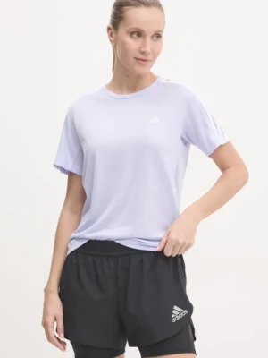 adidas Performance t-shirt do biegania Own The Run kolor fioletowy JD2276