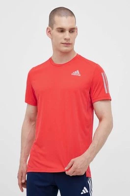 adidas Performance t-shirt do biegania Own the Run kolor pomarańczowy z nadrukiem