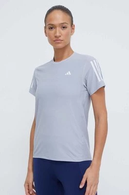 adidas Performance t-shirt do biegania Own the Run kolor szary