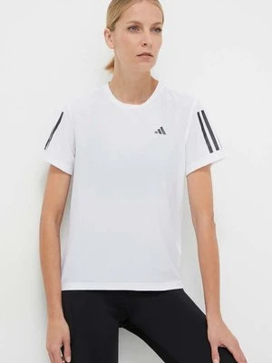 adidas Performance t-shirt do biegania Own The Run kolor biały IK7442