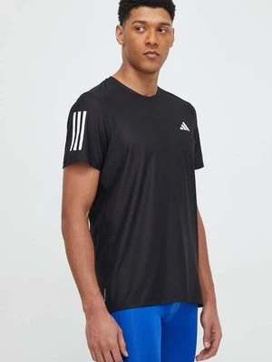 adidas Performance t-shirt do biegania Own The Run kolor czarny z nadrukiem IN1500