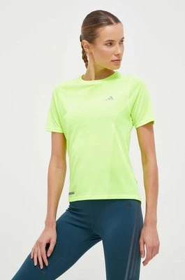 adidas Performance t-shirt do biegania Ultimate kolor zielony