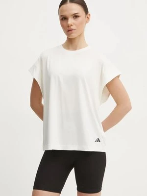 adidas Performance t-shirt do jogi kolor beżowy JL7799