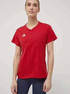 adidas Performance t-shirt Entrada 22 damski kolor czerwony HC0441