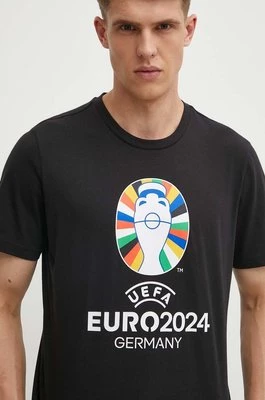 adidas Performance t-shirt Euro 2024 męski kolor czarny z nadrukiem IT9291