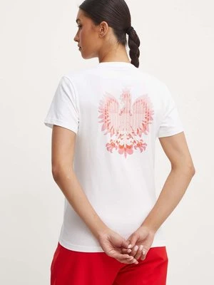 adidas Performance t-shirt Polska damski kolor biały JF6711