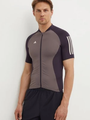 adidas Performance t-shirt rowerowy Essentials kolor szary wzorzysty IT3425