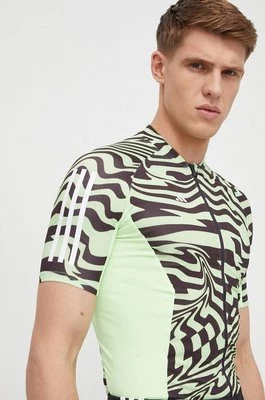 adidas Performance t-shirt rowerowy kolor zielony wzorzysty IT3419