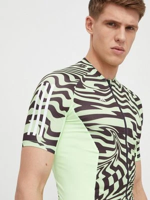 adidas Performance t-shirt rowerowy kolor zielony wzorzysty IT3419